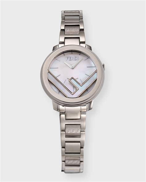 fendi galeria watch mother of peral|Fendi F Is Fendi 28mm Mother of Pearl Watch with Bracelet Strap.